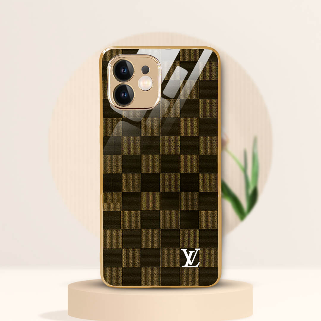 PhoneCases.Co.in-iPhone 12/12pro/12pro max Flawless Checkered Glass Protective Case/Cover
