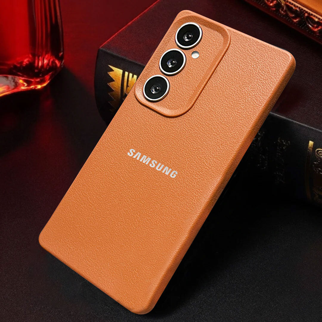 Samsung Galaxy A34 5G Solid Color Leather Texture Matte Phone Back Case