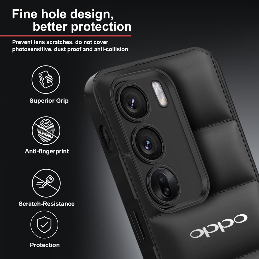 OPPO RENO 12/12 PRO 5G The Puffer Edition Soft Material Down Jacket Phone Case