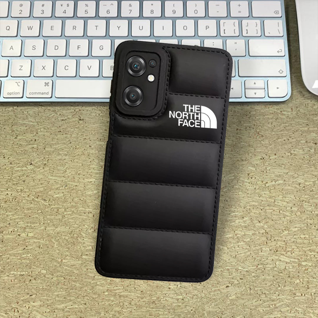 The North Face Puffer Edition Black Bumper Back Case For Nord CE 2 5G