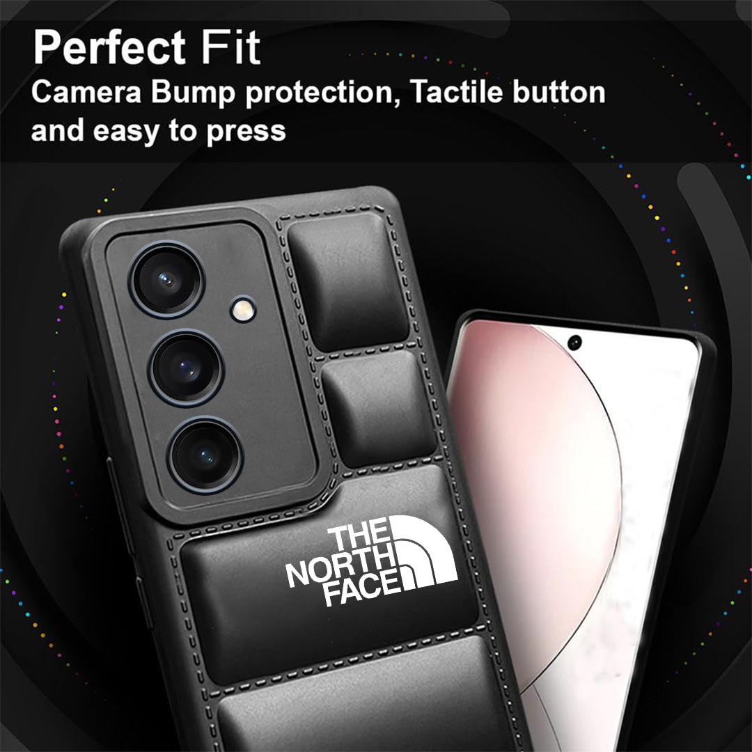 Galaxy S23 FE 5G The North Face Puffer Edition Black Bumper Back Case