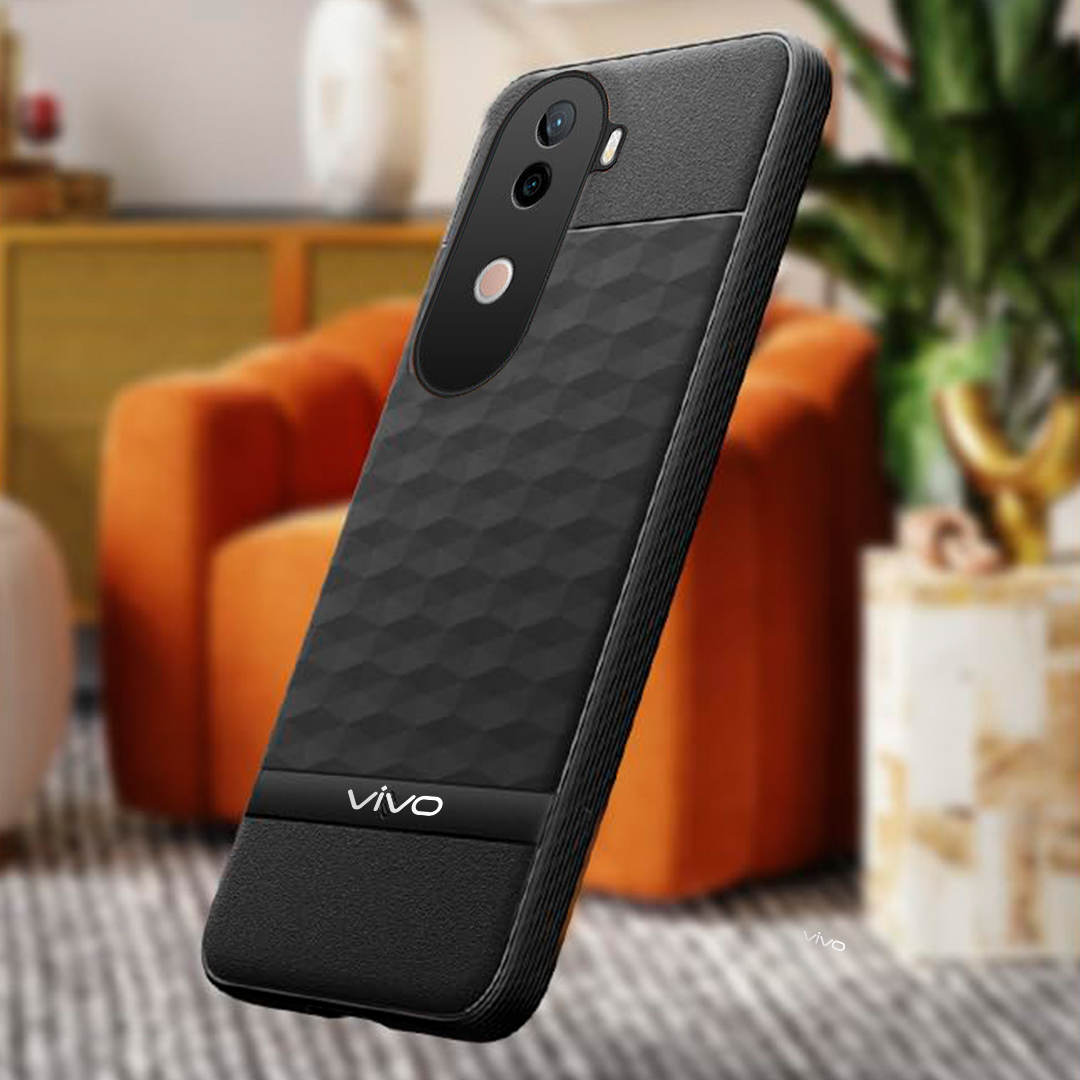 VIVO V40e 5G 3D Hexa Cube Design Drop Protection | Camera Protection TPU Back Case