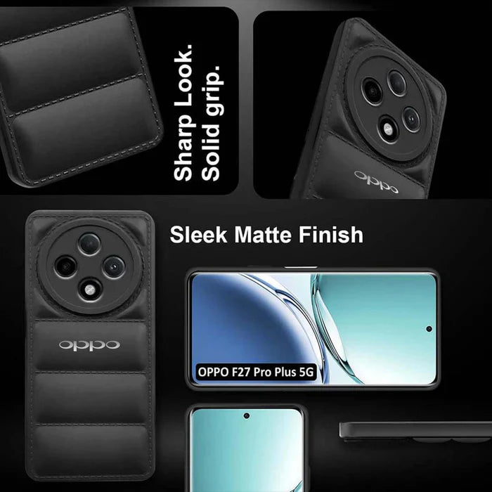 OPPO F27 PRO PLUS 5G The Puffer Edition Black Bumper Back Case