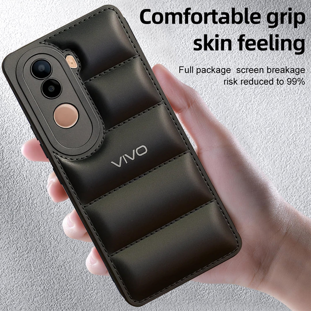 VIVO V40E 5G The Puffer Edition Soft Material Down Jacket Phone Case