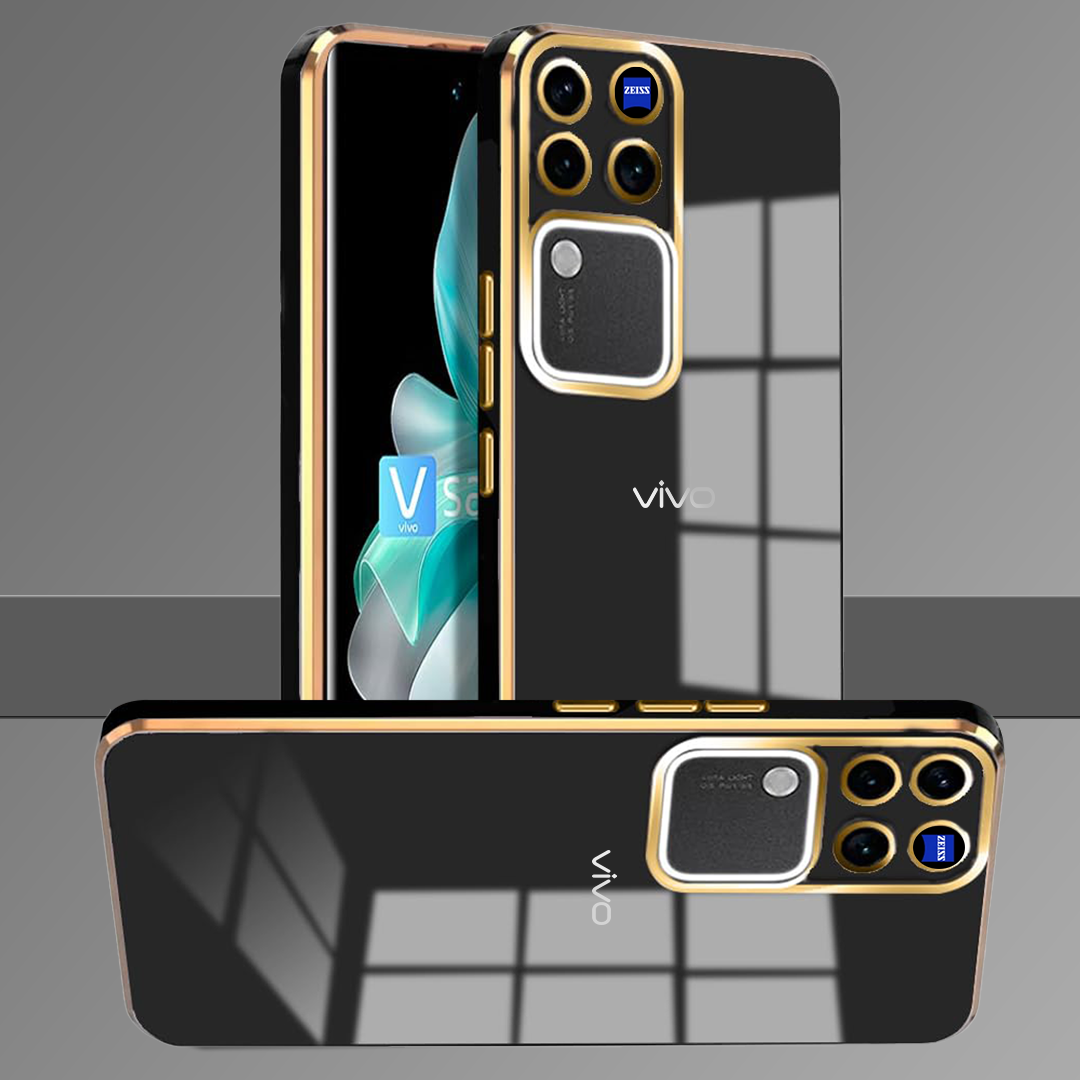 VIVO V30 PRO/T3 ULTRA/ V40E/V40 PRO 5G ULTRA-SHINE GOLD ELECTROPLATED LUXURIOUS BACK CASE WITH CAMERA PROTECTION