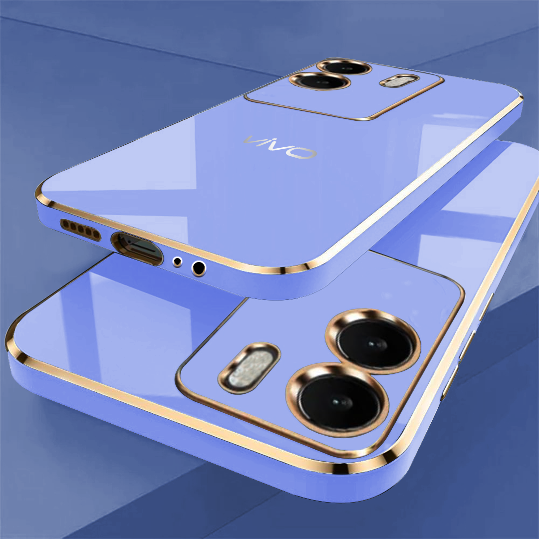 VIVO Y56 5G ULTRA-SHINE GOLD ELECTROPLATED LUXURIOUS BACK CASE WITH CAMERA PROTECTION