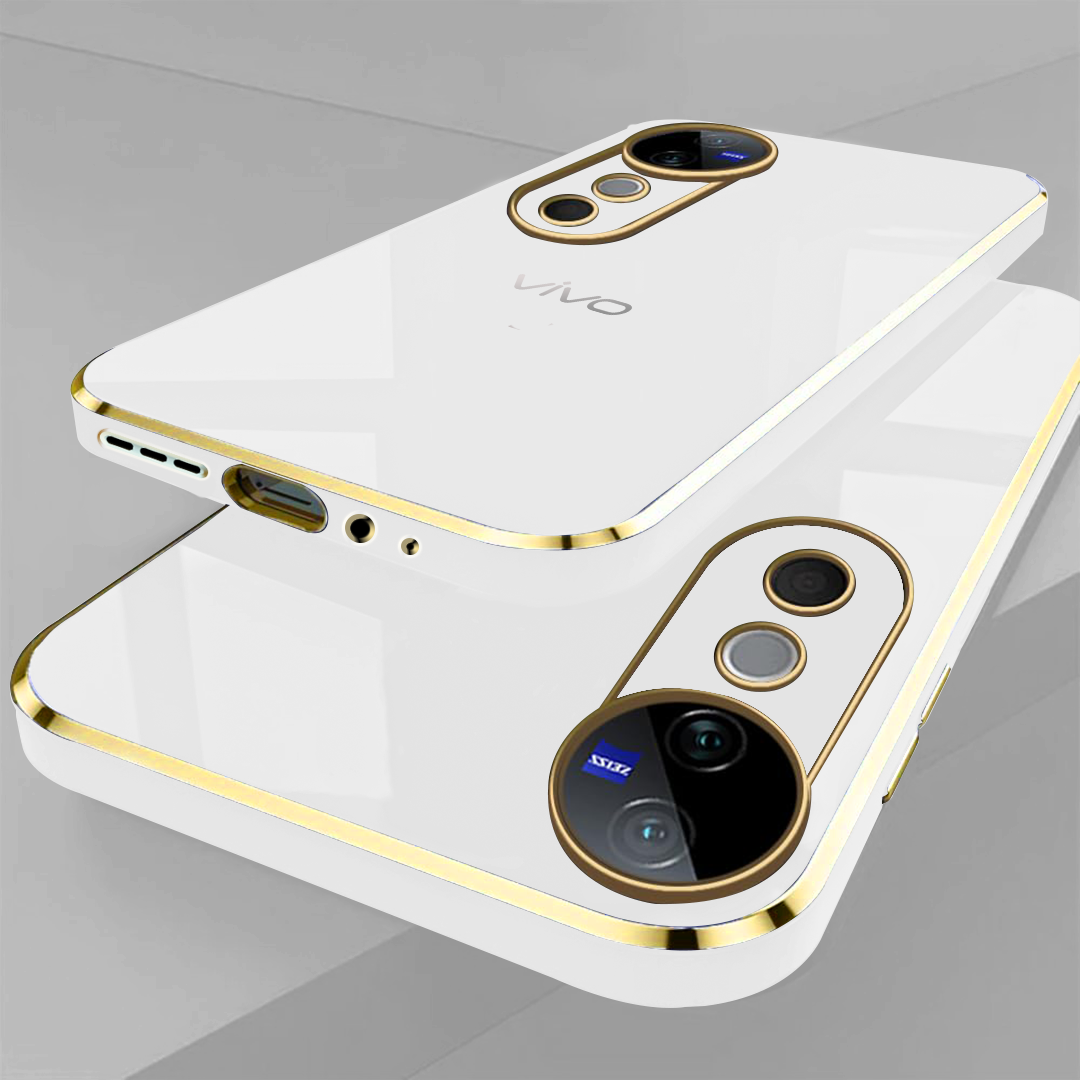 VIVO T3 ULTRA 5G ULTRA-SHINE GOLD ELECTROPLATED LUXURIOUS BACK CASE WITH CAMERA PROTECTION
