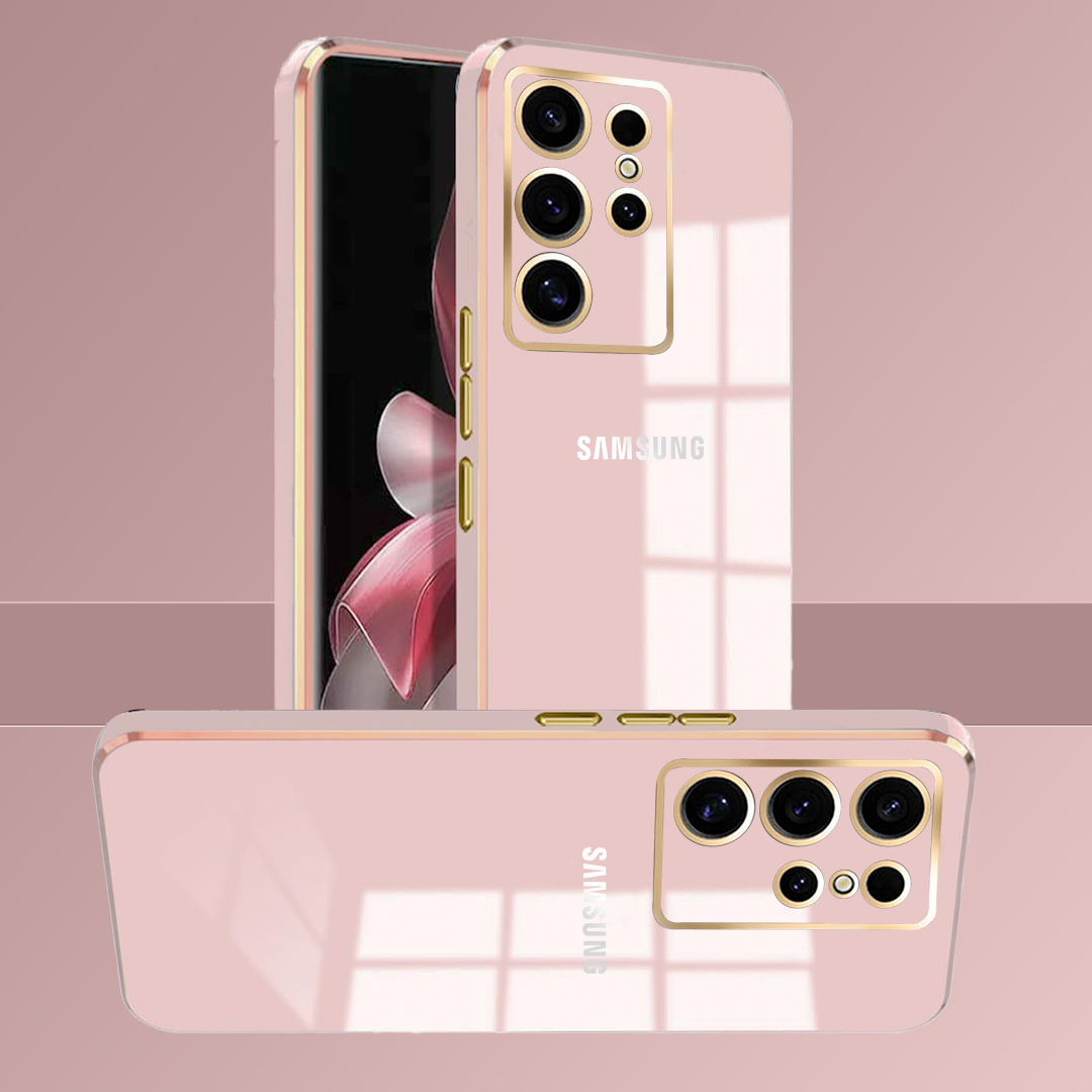 GALAXY S23 ULTRA 5G ULTRA-SHINE GOLD ELECTROPLATED LUXURIOUS BACK CASE WITH CAMERA PROTECTION