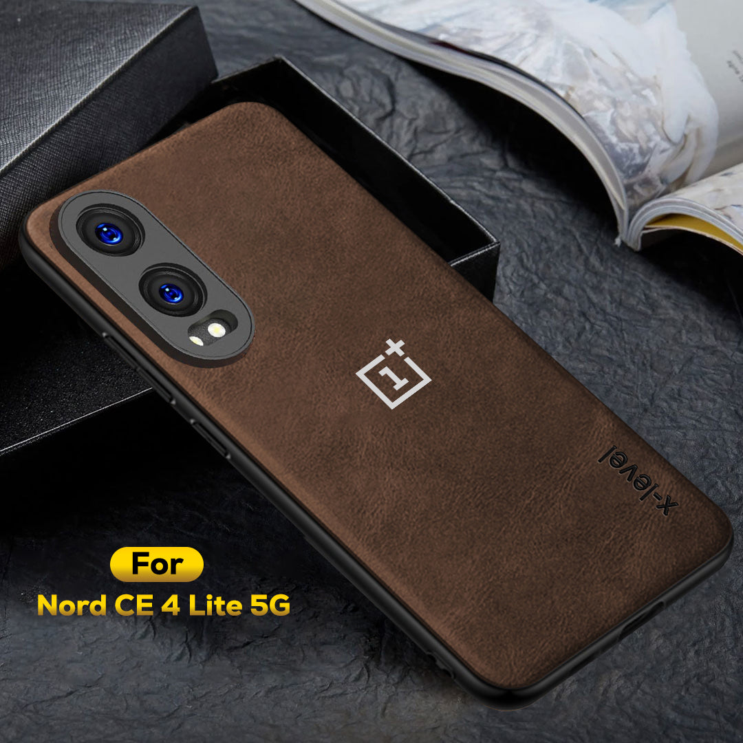 ONEPLUS NORD CE 4 LITE 5G Business Style PU LEATHER PROTECTIVE BACK CASE WITH CAMERA PROTECTION