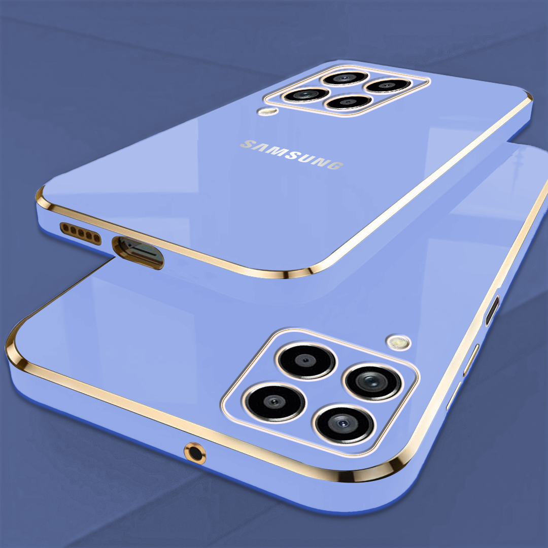 GALAXY M53 5G ULTRA-SHINE GOLD ELECTROPLATED LUXURIOUS BACK CASE WITH CAMERA PROTECTION