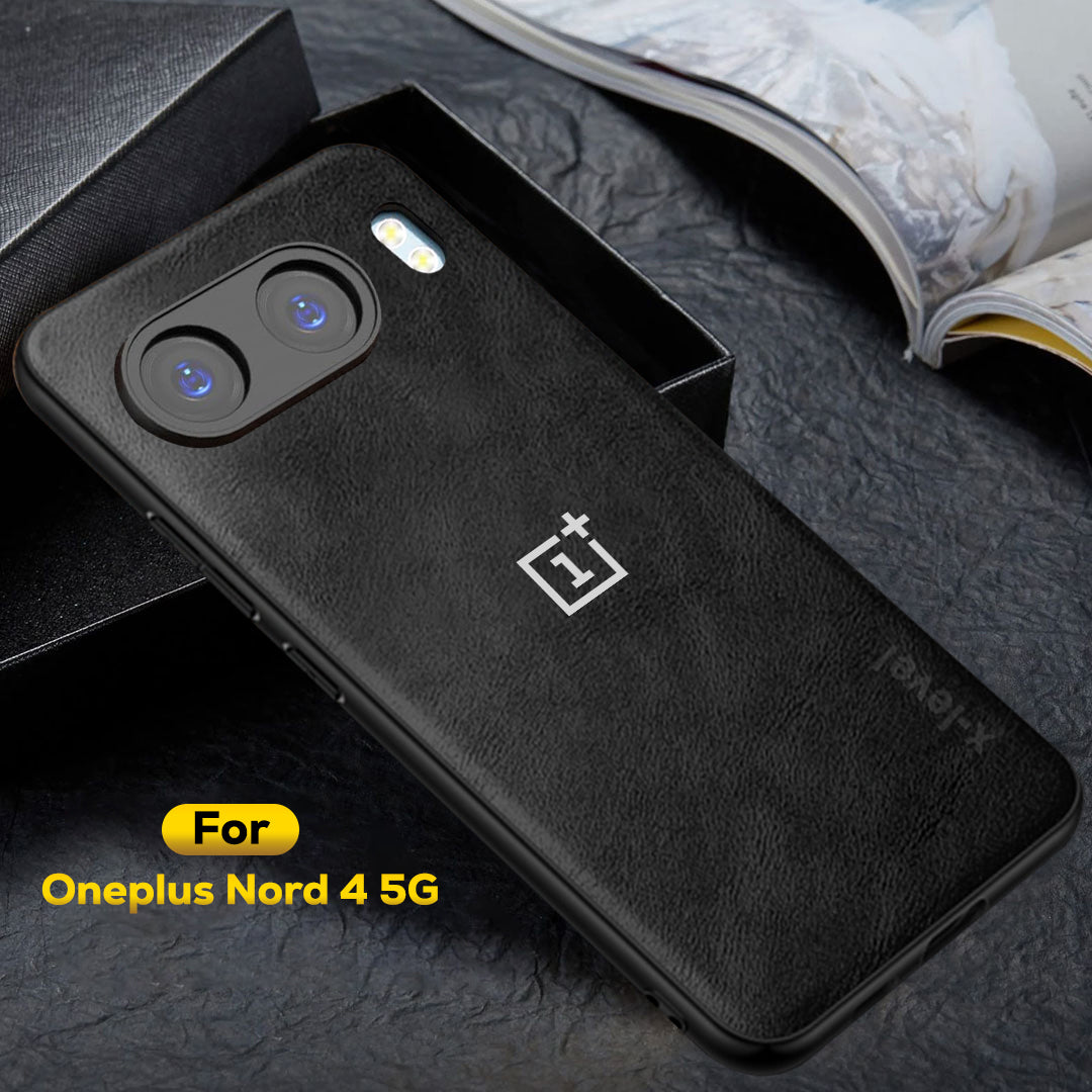 ONEPLUS NORD 4 5G Business Style PU LEATHER PROTECTIVE BACK CASE WITH CAMERA PROTECTION