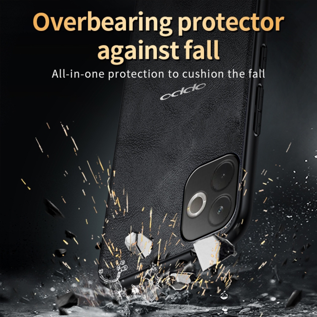 OPPO A5 PRO 5G Business Style PU LEATHER PROTECTIVE BACK CASE WITH CAMERA PROTECTION
