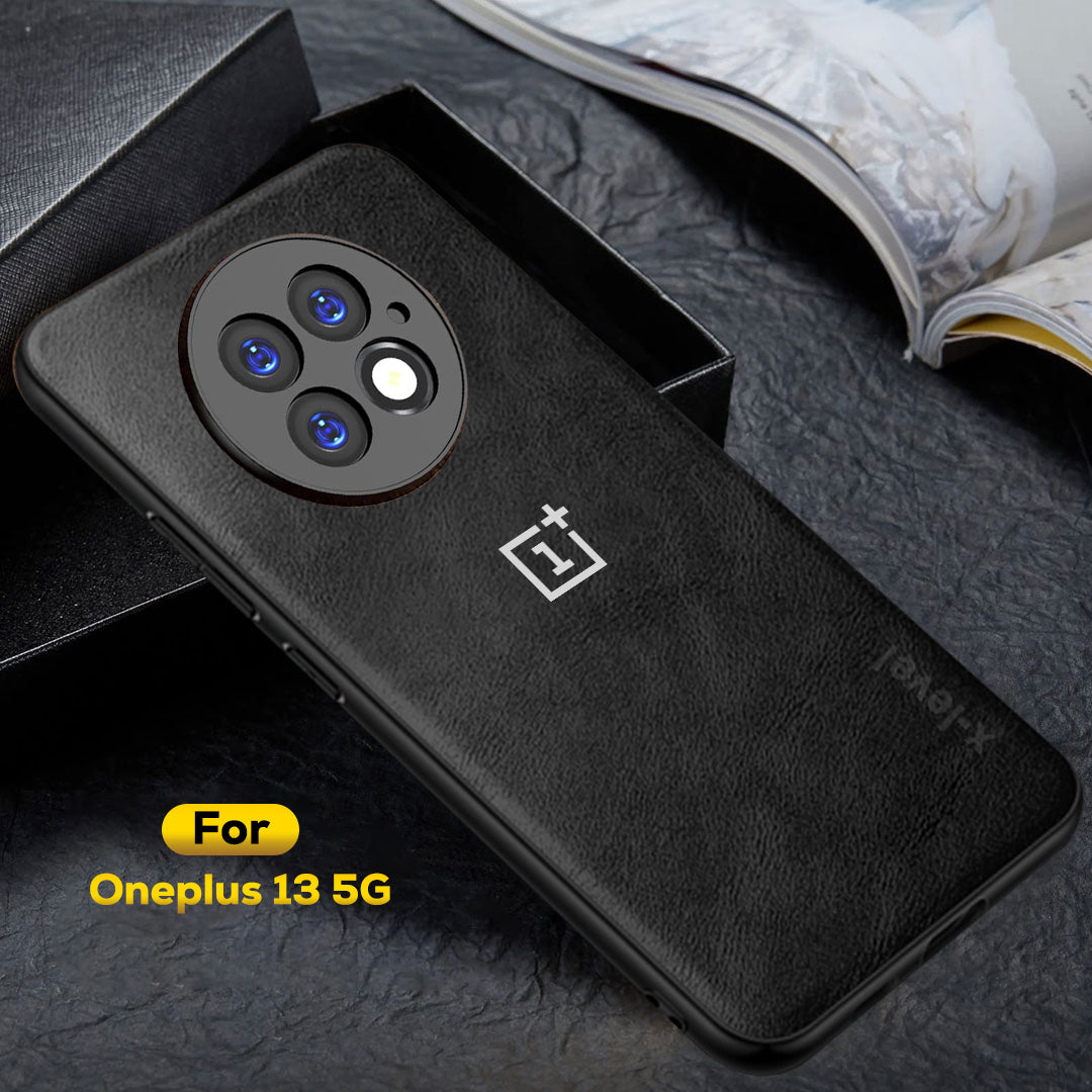OnePlus 13 5G Business LEATHER BACK CASE WITH CAMERA PROTECTION