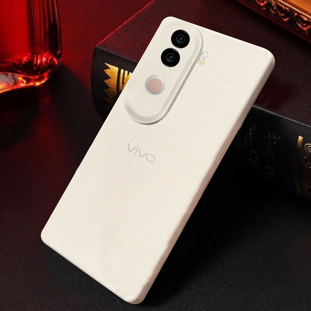 Vivo V40e 5G Solid Color Leather Texture Matte Phone Back Case
