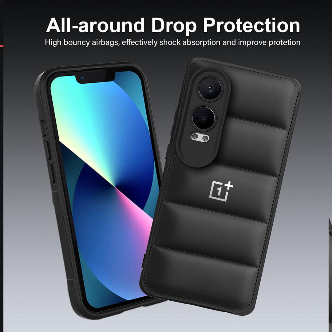 ONEPLUS NORD CE4 LITE 5G The Puffer Edition Black Bumper Back Case