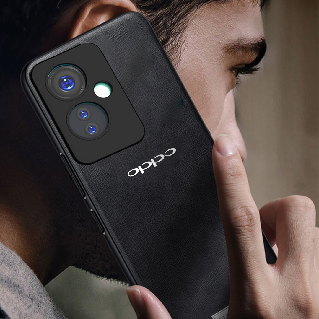 OPPO F25 Pro 5G Business Style PU LEATHER PROTECTIVE BACK CASE WITH CAMERA PROTECTION