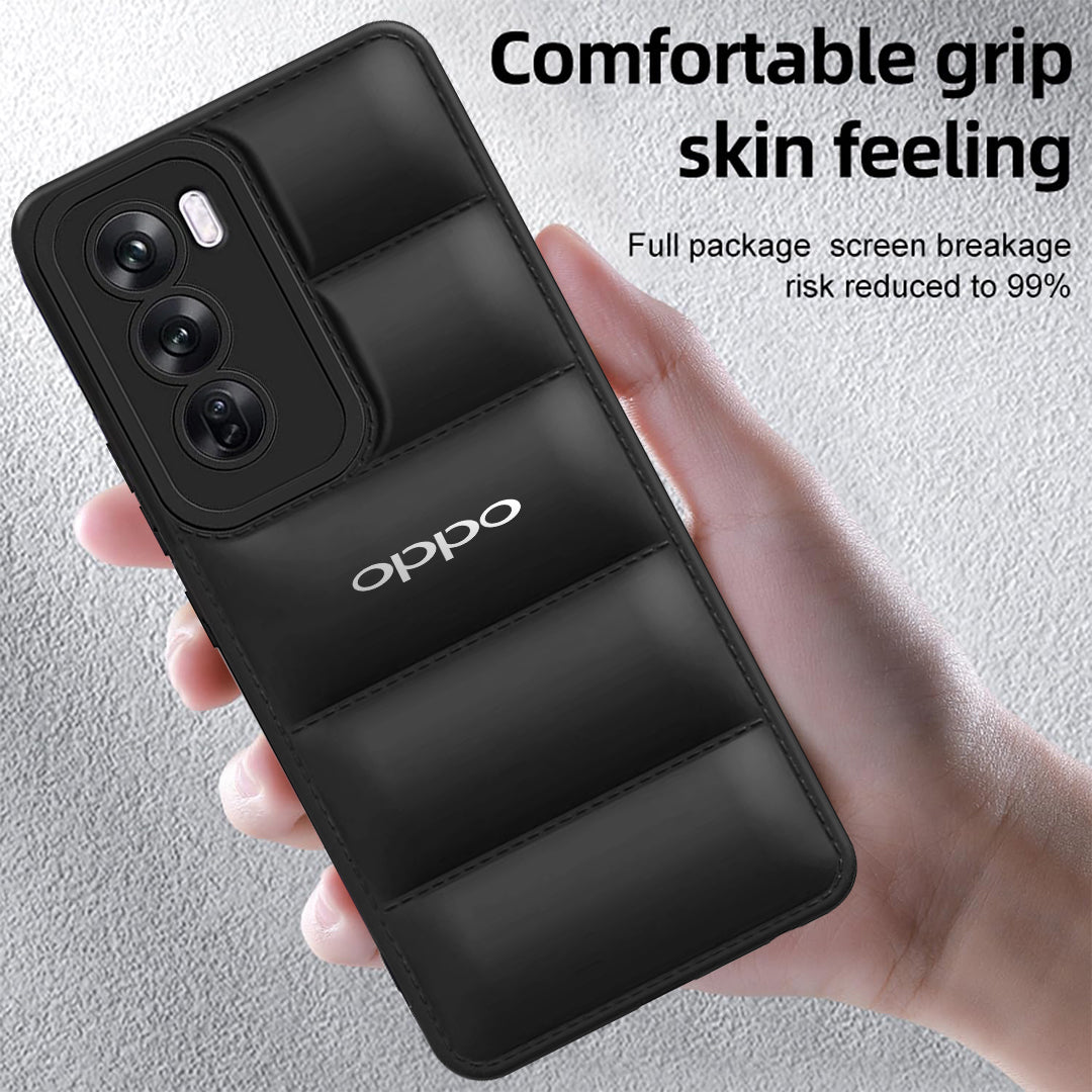 OPPO RENO 12 PRO 5G The Puffer Edition Soft Material Down Jacket Phone Case