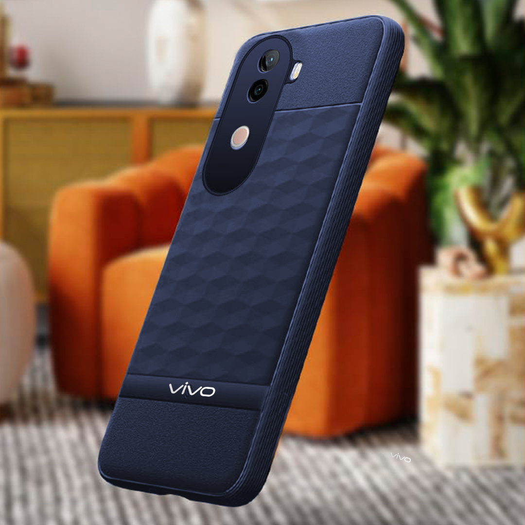 VIVO V40e 5G 3D Hexa Cube Design Drop Protection | Camera Protection TPU Back Case