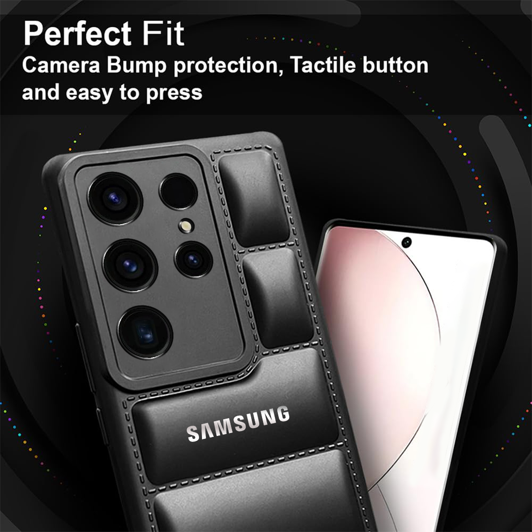 SAMSUNG GALAXY S23/S24 ULTRA The Puffer Edition Soft Material Down Jacket Phone Case