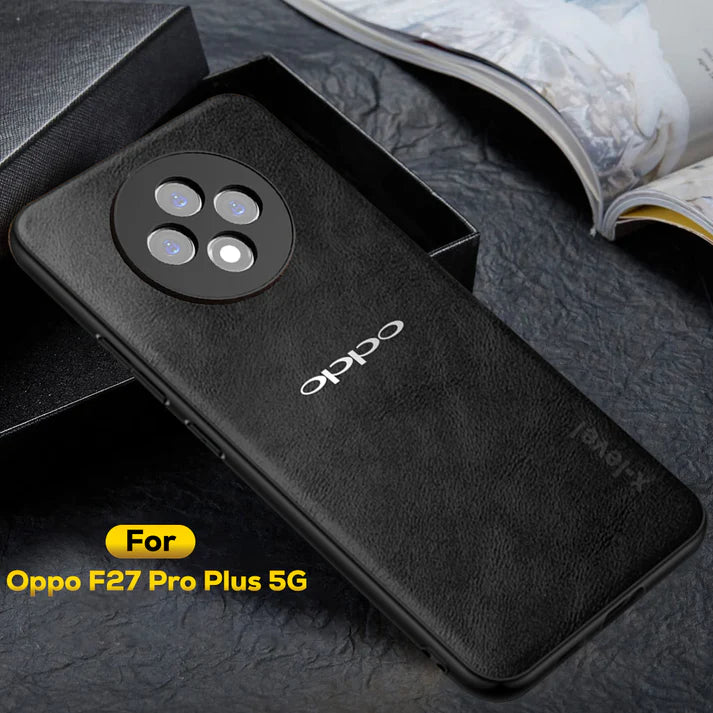OPPO F27 PRO PLUS 5G Business Style PU LEATHER PROTECTIVE BACK CASE WITH CAMERA PROTECTION