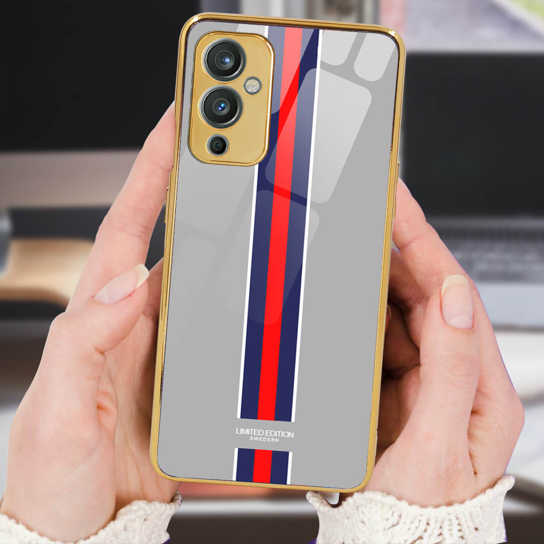 PhoneCases.Co.in Oneplus 9 Designer Strips Protective Glass Case/Cover