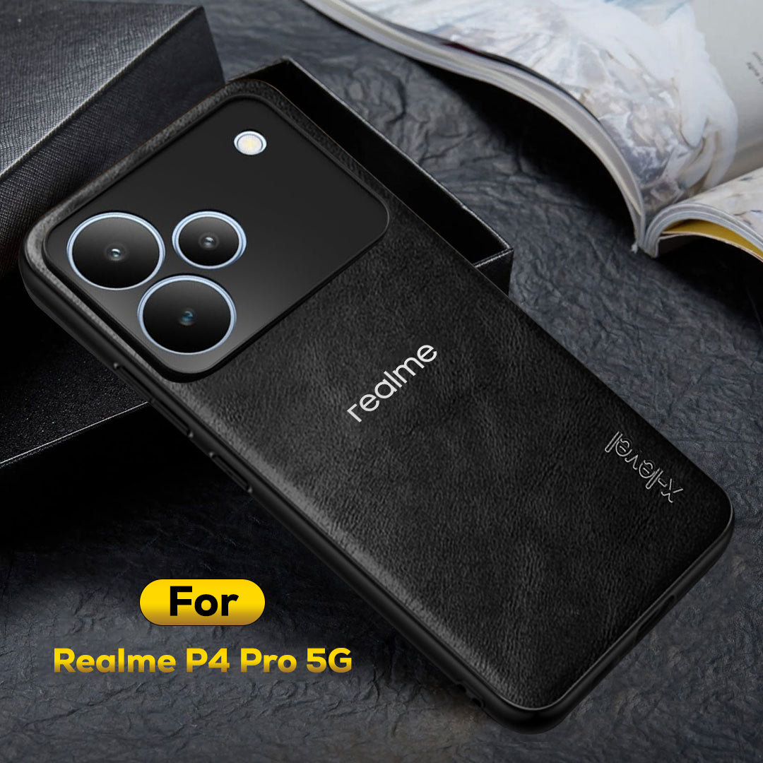 REALME P4 PRO 5G Business Style PU LEATHER PROTECTIVE BACK CASE WITH CAMERA PROTECTION