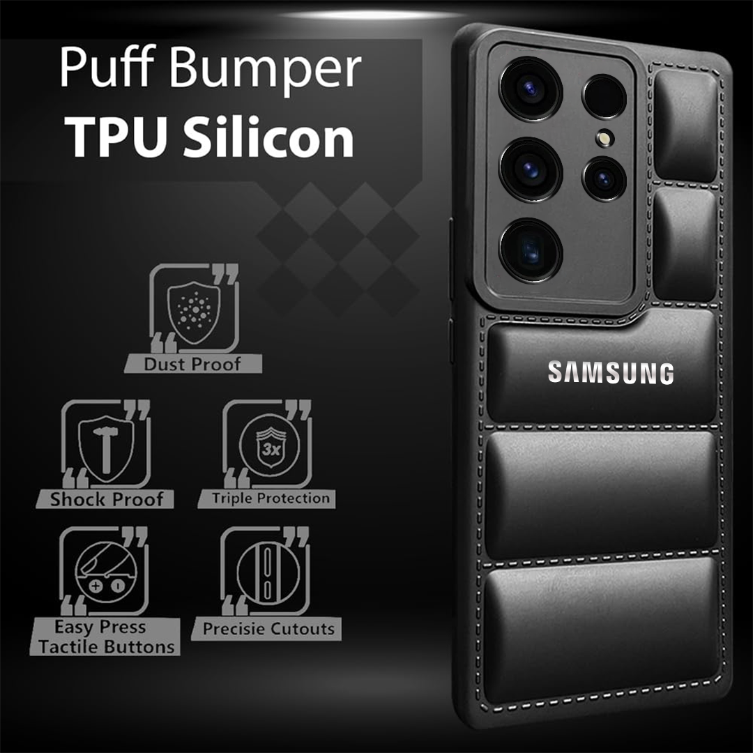 Galaxy S22/S23/S24 5G ULTRA The Puffer Edition Soft Material Down Jacket Phone Case