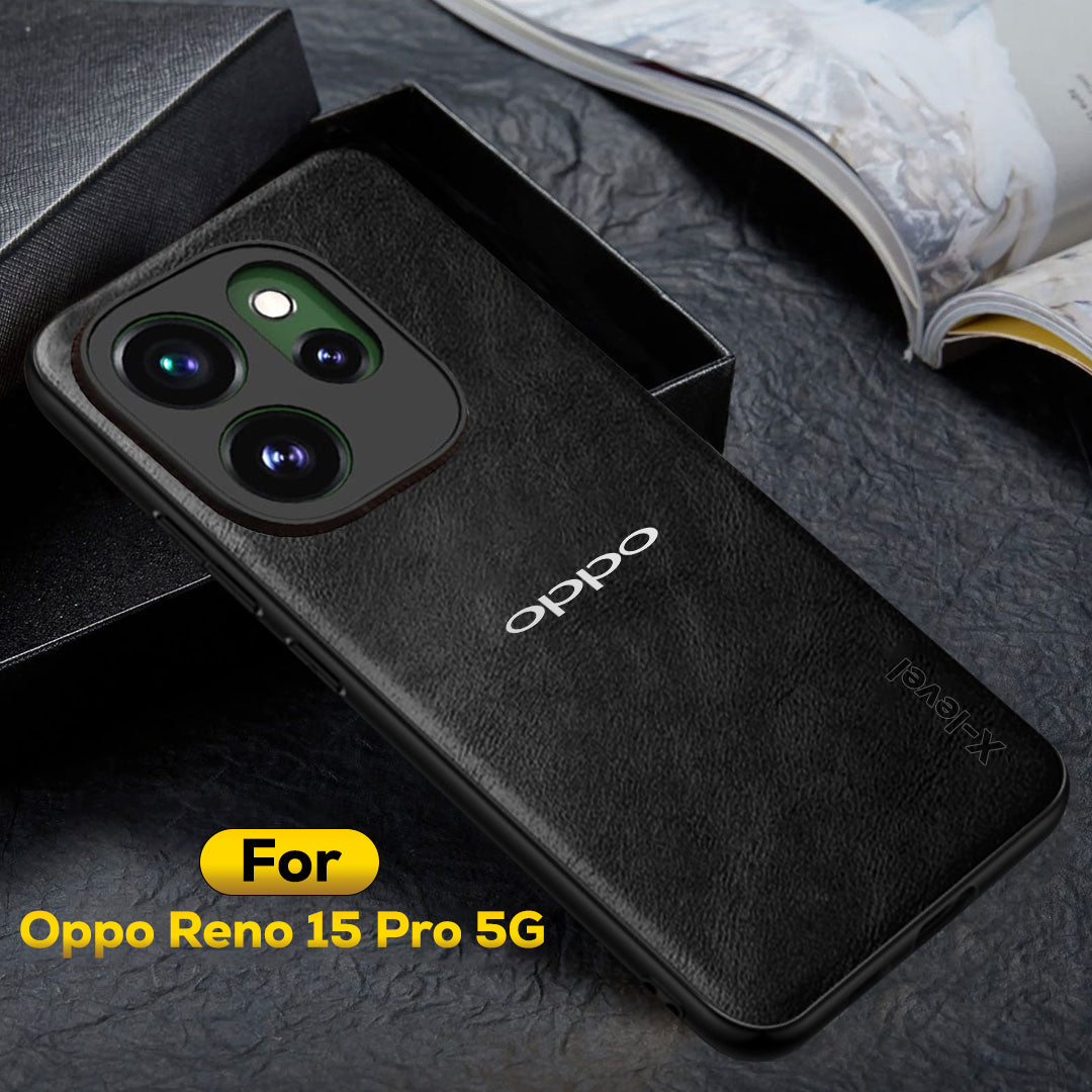 OPPO RENO 15 PRO 5G Business LEATHER BACK CASE WITH CAMERA PROTECTION