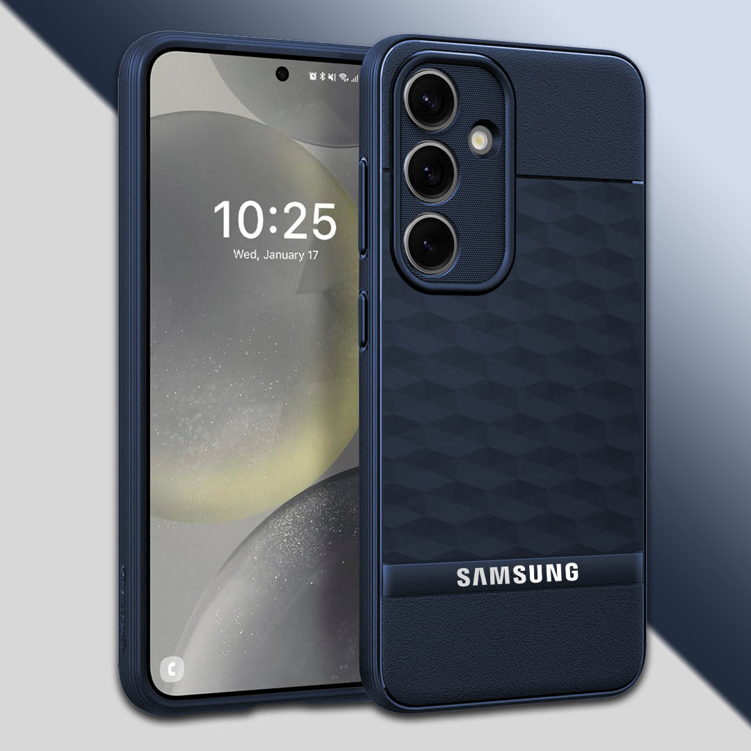 SAMSUNG GALAXY A35 5G 3D Hexa Cube Design Drop Protection | Camera Protection TPU Back Case