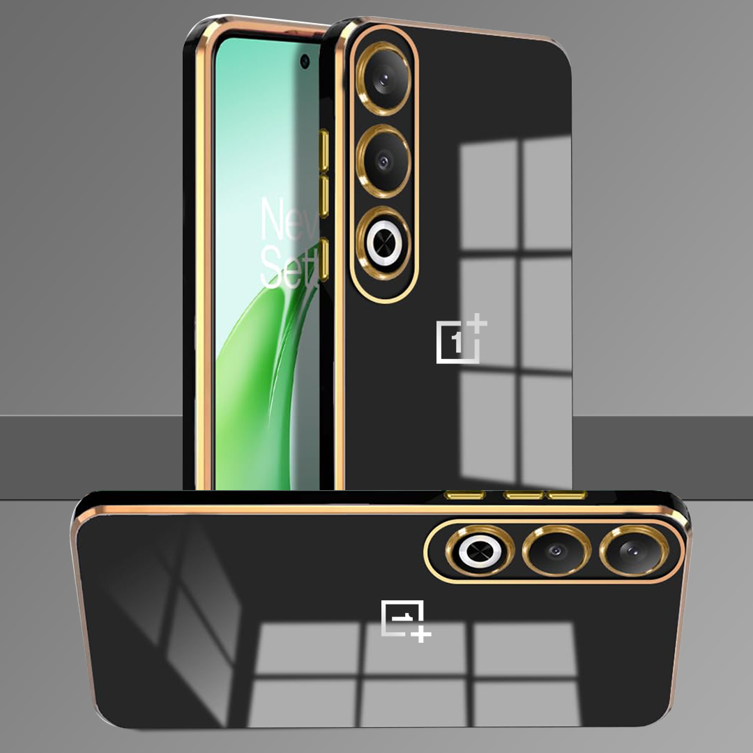 ONEPLUS NORD CE 4 5G ULTRA-SHINE GOLD ELECTROPLATED LUXURIOUS BACK CASE WITH CAMERA PROTECTION