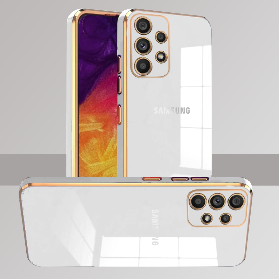 GALAXY A33 5G ULTRA-SHINE GOLD ELECTROPLATED LUXURIOUS BACK CASE WITH CAMERA PROTECTION