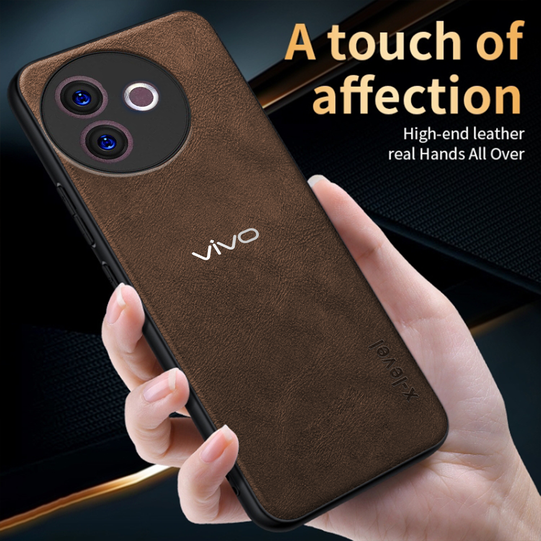 VIVO Y39 5G Business Style PU LEATHER PROTECTIVE BACK CASE WITH CAMERA PROTECTION