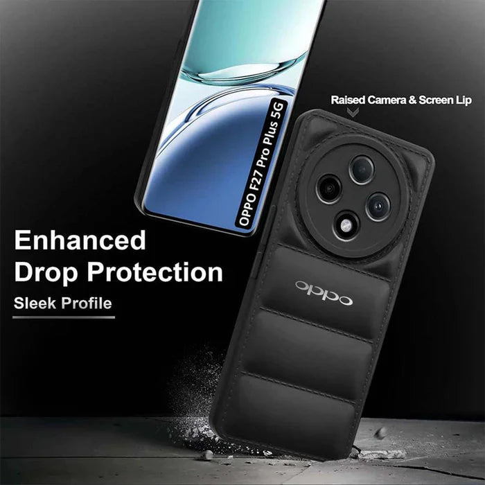 OPPO F27 PRO PLUS 5G The Puffer Edition Black Bumper Back Case