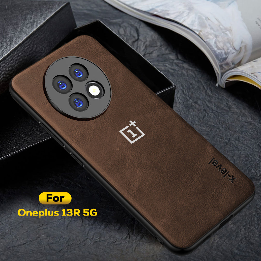 OnePlus 13R 5G Business LEATHER BACK CASE WITH CAMERA PROTECTION