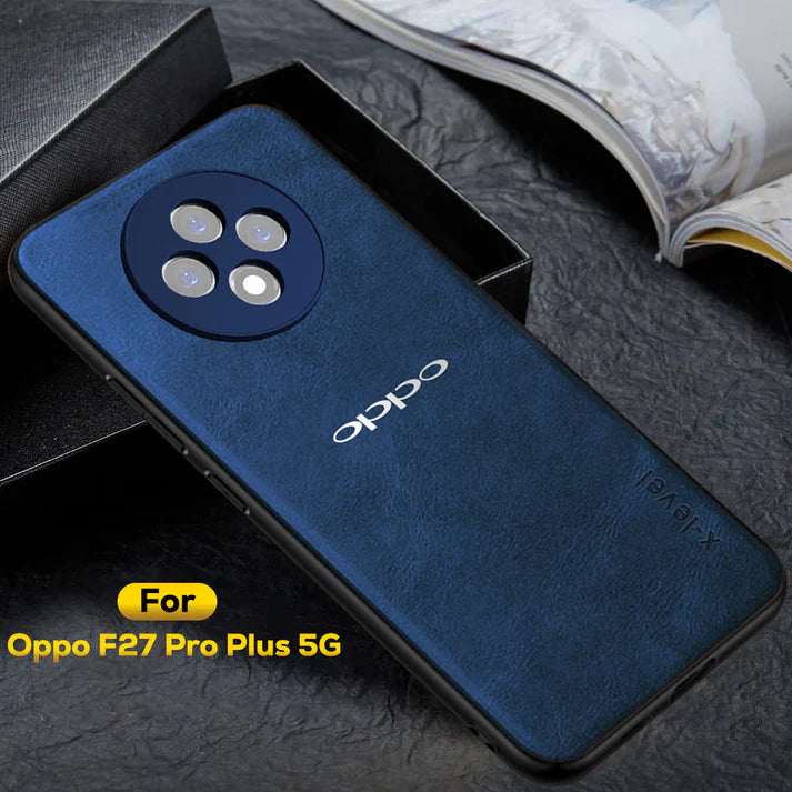 OPPO F27 PRO PLUS 5G Business Style PU LEATHER PROTECTIVE BACK CASE WITH CAMERA PROTECTION