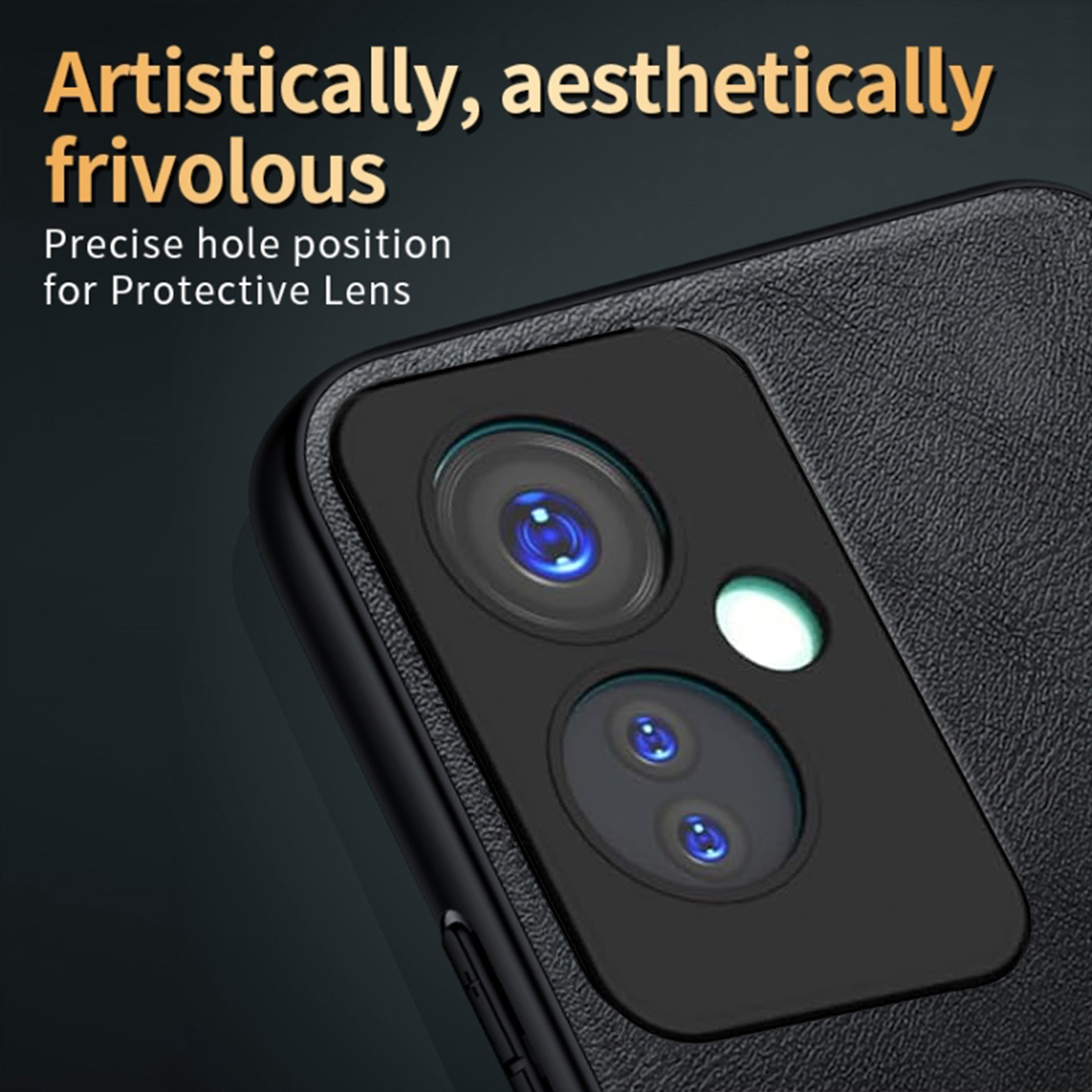 OPPO F25 Pro 5G Business Style PU LEATHER PROTECTIVE BACK CASE WITH CAMERA PROTECTION