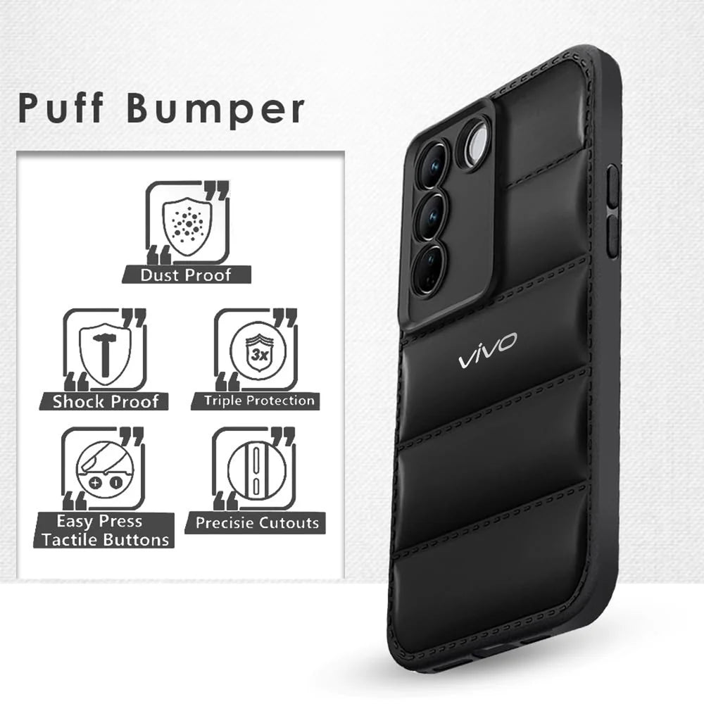 VIVO Y200E 5G The Puffer Edition Soft Material Down Jacket Phone Case
