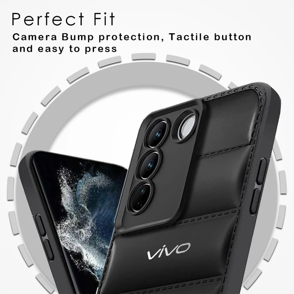VIVO Y200E 5G The Puffer Edition Soft Material Down Jacket Phone Case