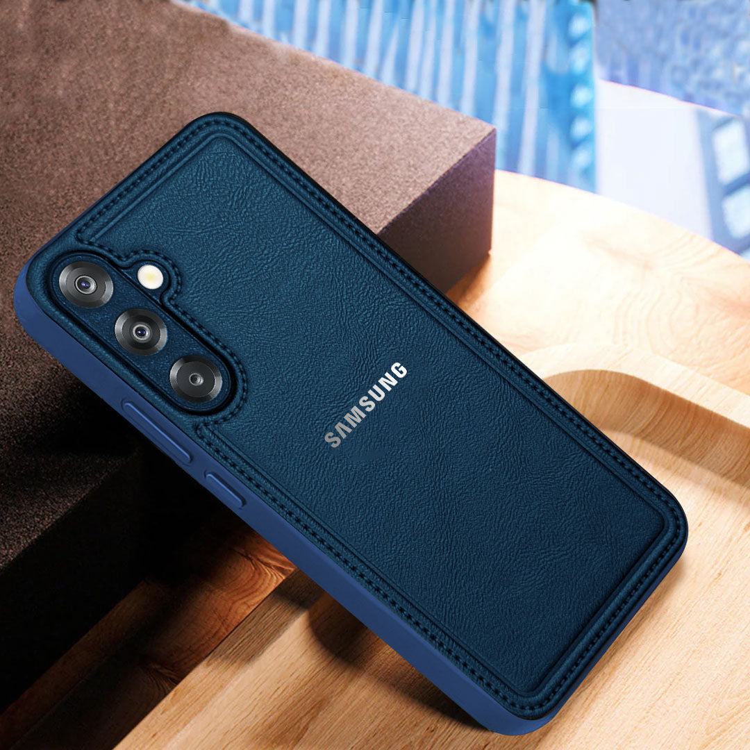 Samsung Galaxy A26 5G Vintage Leather Stitched Protective Back Case