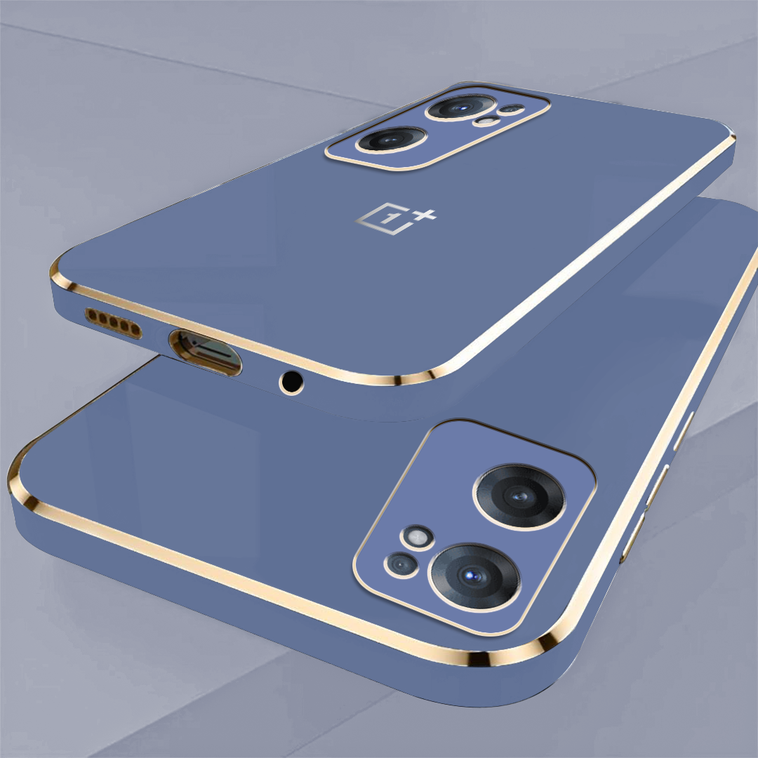 ONEPLUS NORD CE2 5G ULTRA-SHINE GOLD ELECTROPLATED LUXURIOUS BACK CASE WITH CAMERA PROTECTION