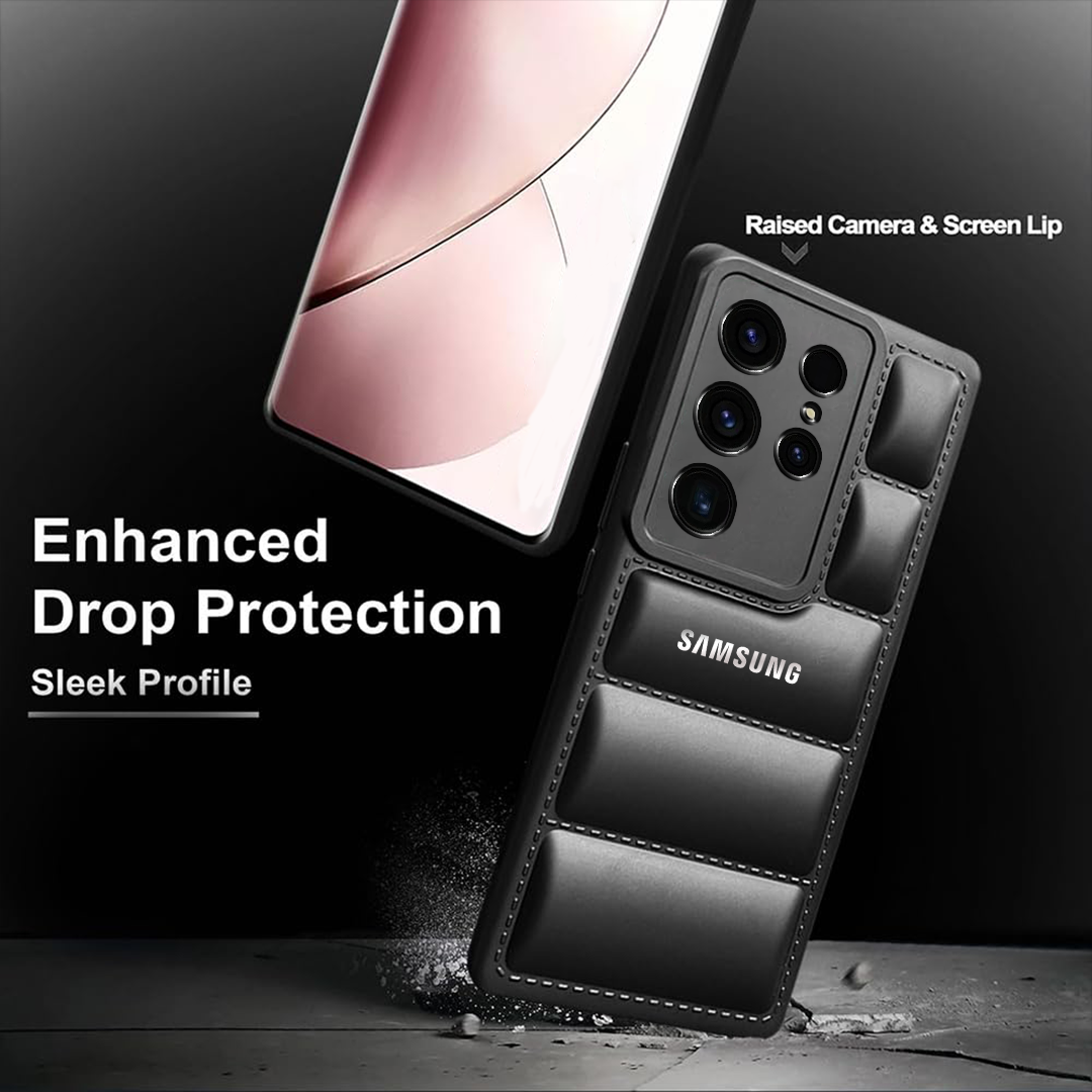 Samsung Galaxy S24 ULTRA The Puffer Edition Soft Material Down Jacket Phone Case