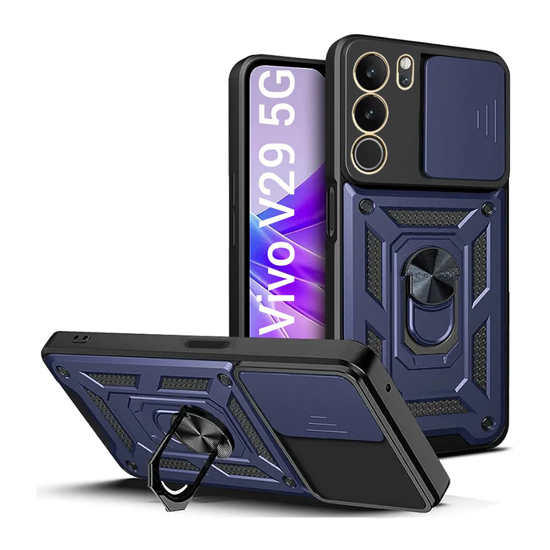 VIVO V29 5G Armor Military-grade Case With Sliding Camera Cover & 360 Kickstand