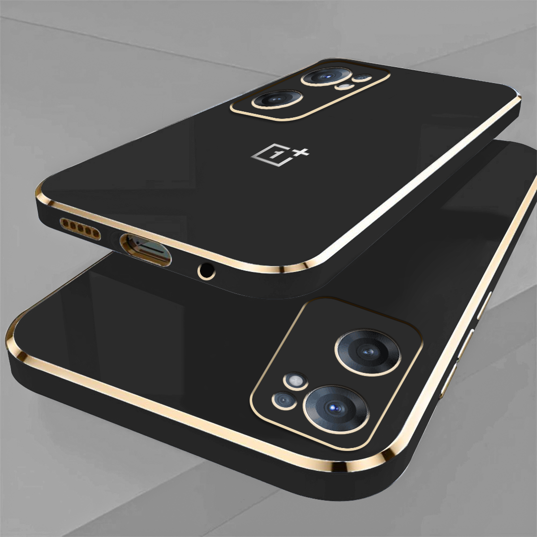 ONEPLUS NORD CE2 5G ULTRA-SHINE GOLD ELECTROPLATED LUXURIOUS BACK CASE WITH CAMERA PROTECTION