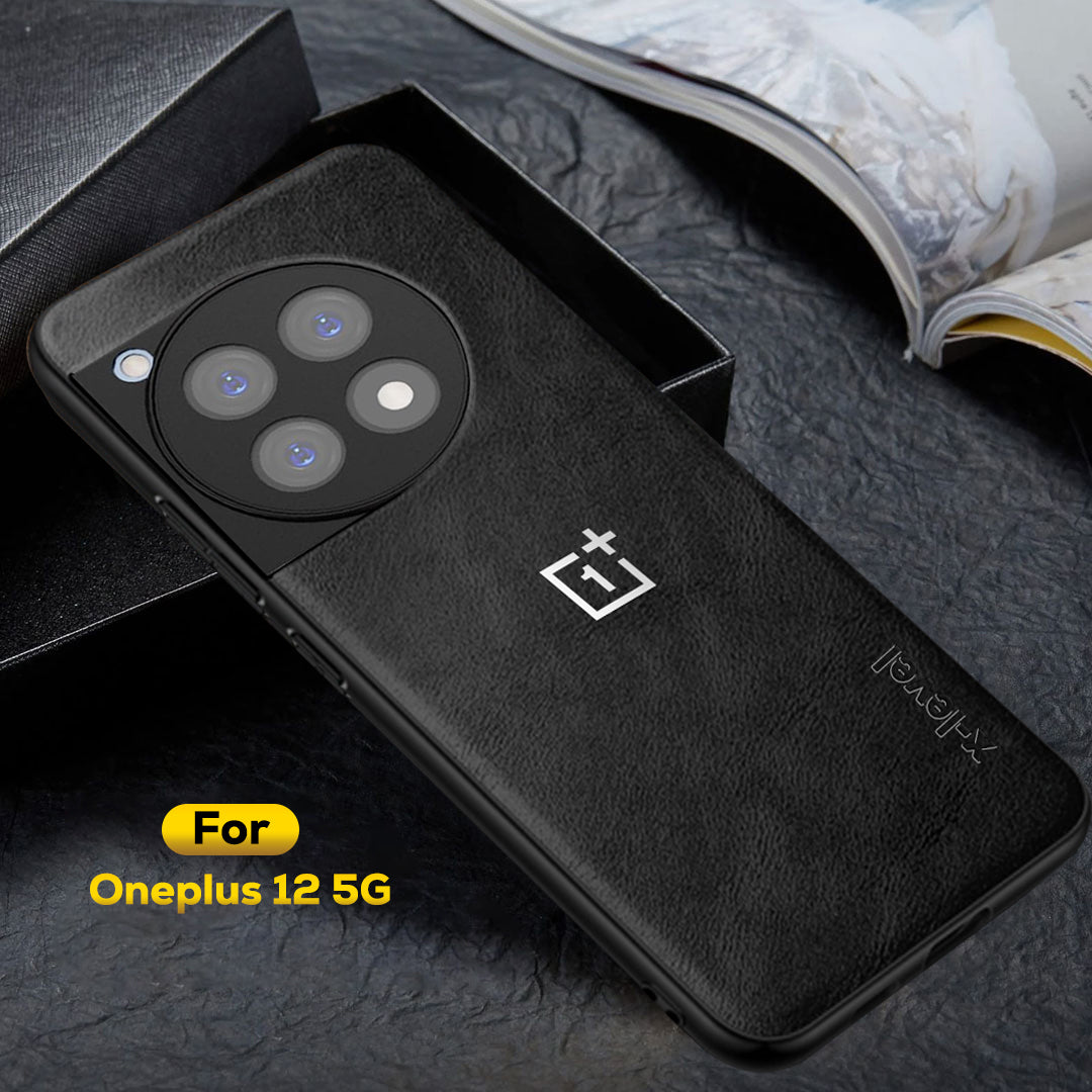 OnePlus 12 5G Business LEATHER BACK CASE WITH CAMERA PROTECTION