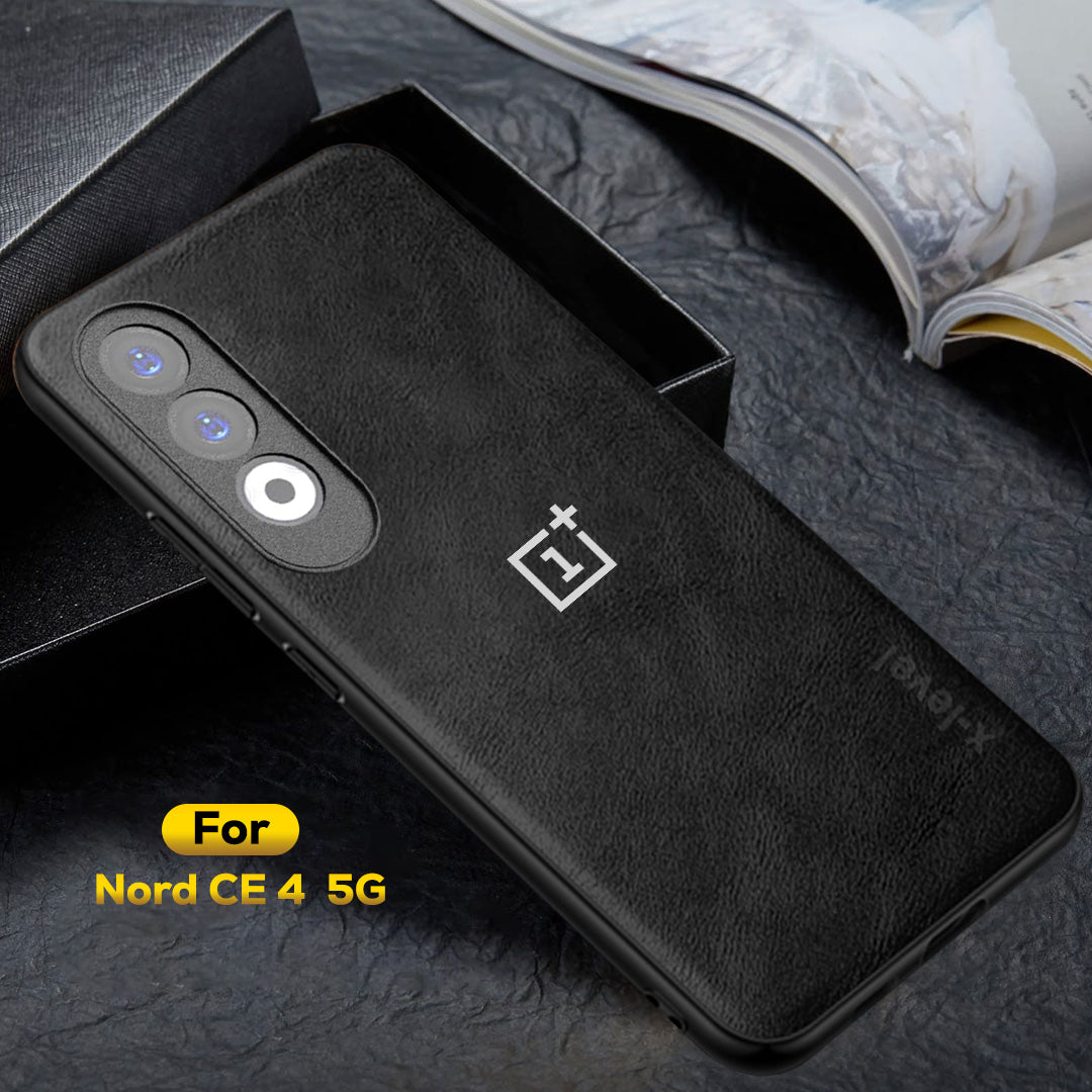 ONEPLUS NORD CE 4 5G Business Style PU LEATHER PROTECTIVE BACK CASE WITH CAMERA PROTECTION