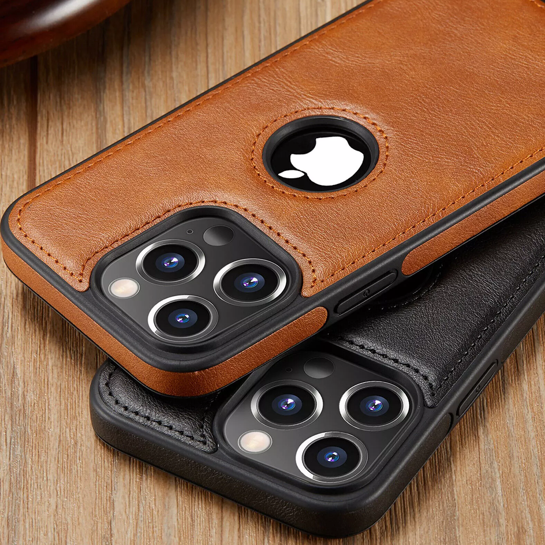 IPHONE 16 PRO MAX 5G Drop Protection | Raised Camera Edges Protective Back Leather Case