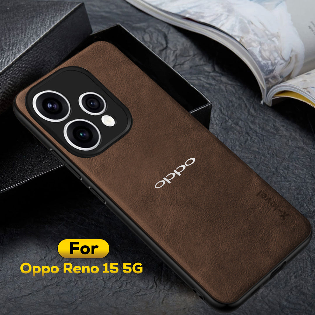 OPPO RENO 15 5G Business LEATHER BACK CASE WITH CAMERA PROTECTION