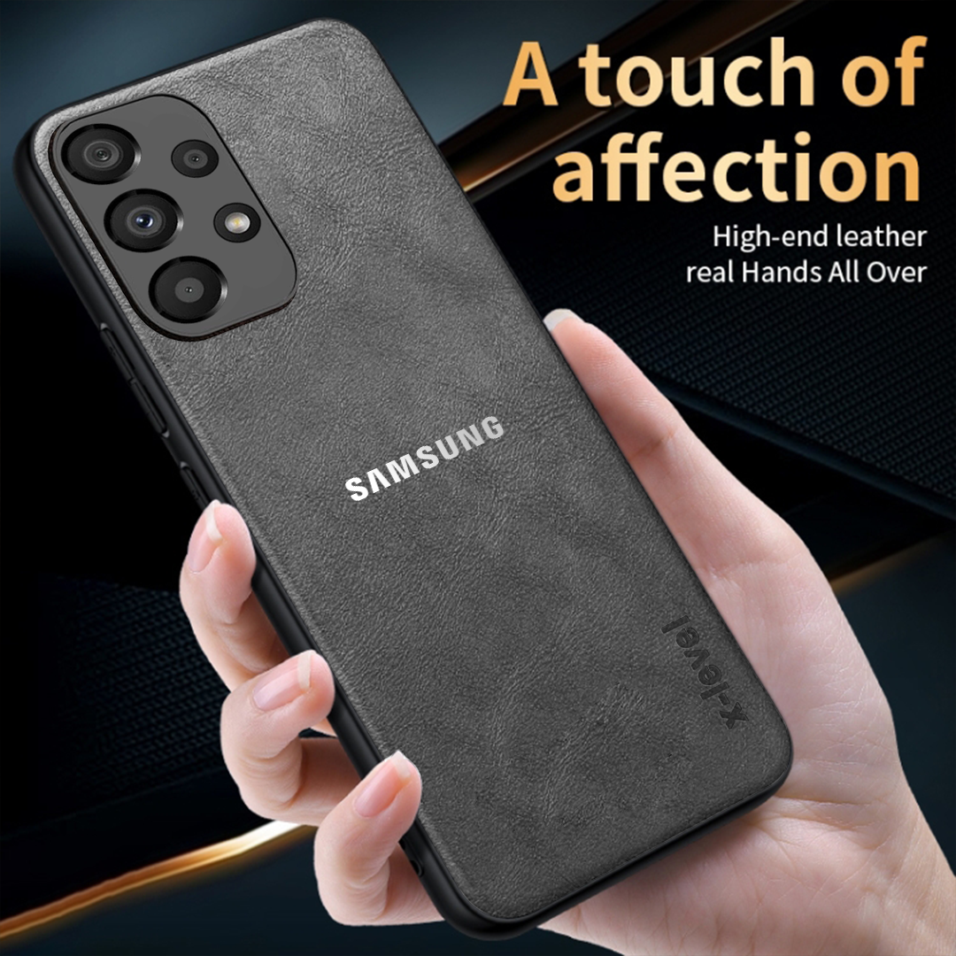 GALAXY A23 5G Business Style PU LEATHER PROTECTIVE BACK CASE WITH CAMERA PROTECTION