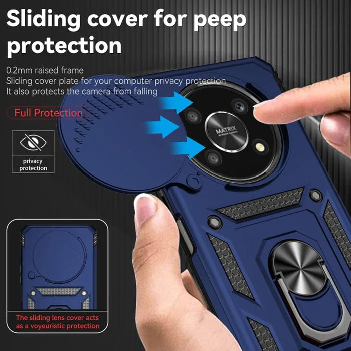 OPPO F27PRO PLUS 5G ARMOR MILITARY-GRADE CASE WITH SLIDING CAMERA COVER & 360 KICKSTAND