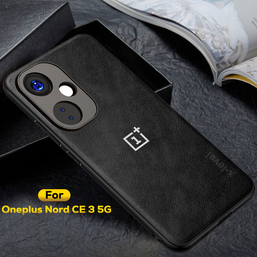 ONEPLUS NORD CE 3 5G Business Style PU LEATHER PROTECTIVE BACK CASE WITH CAMERA PROTECTION